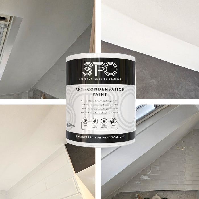 SPO Anti-condensation Paint eliminating Condensation and Mould in a small en-suite with no extractor fan