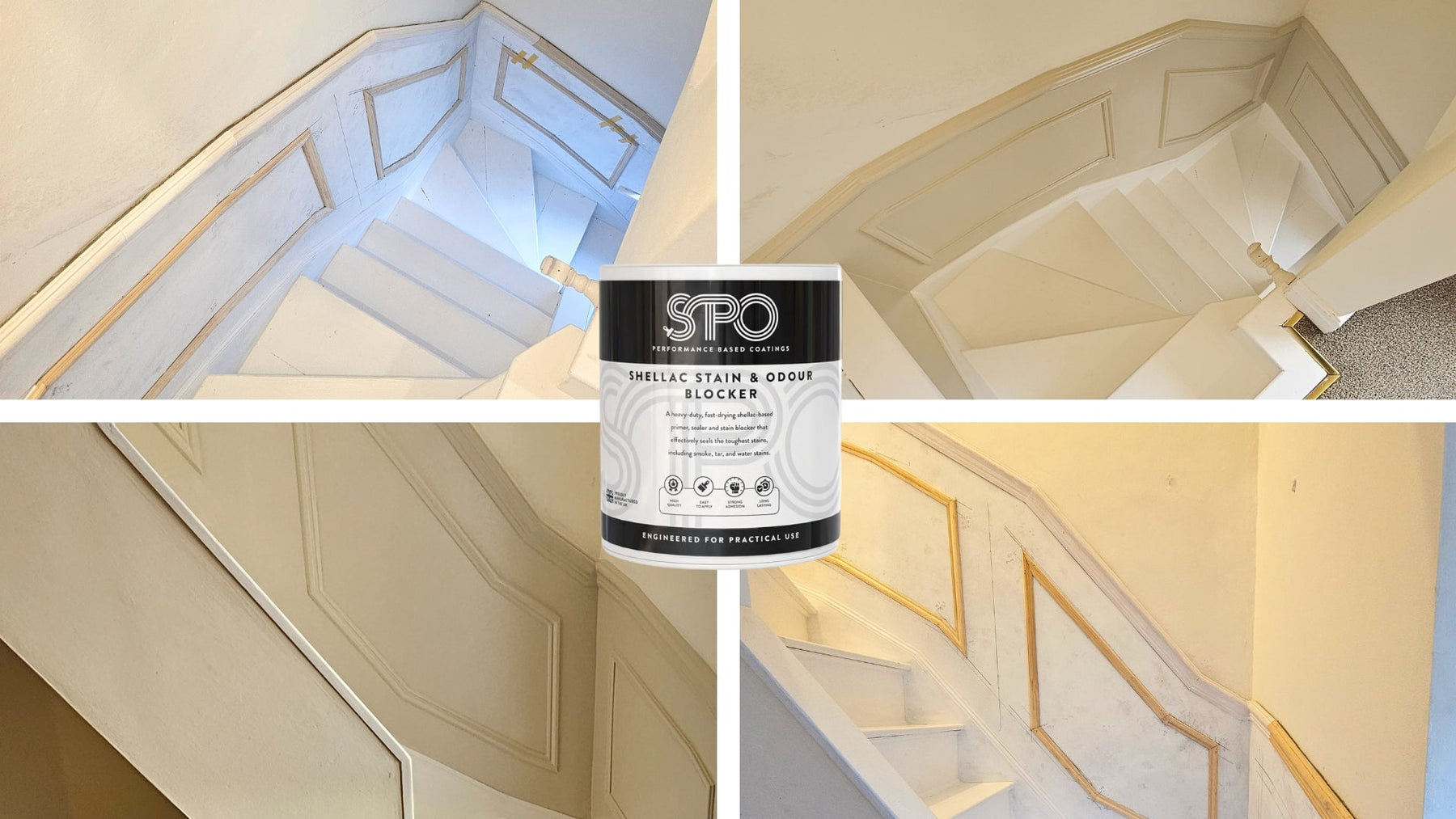 SPO Shellac Stain and Odour blocker Blocking Pen and Marker stains on walls