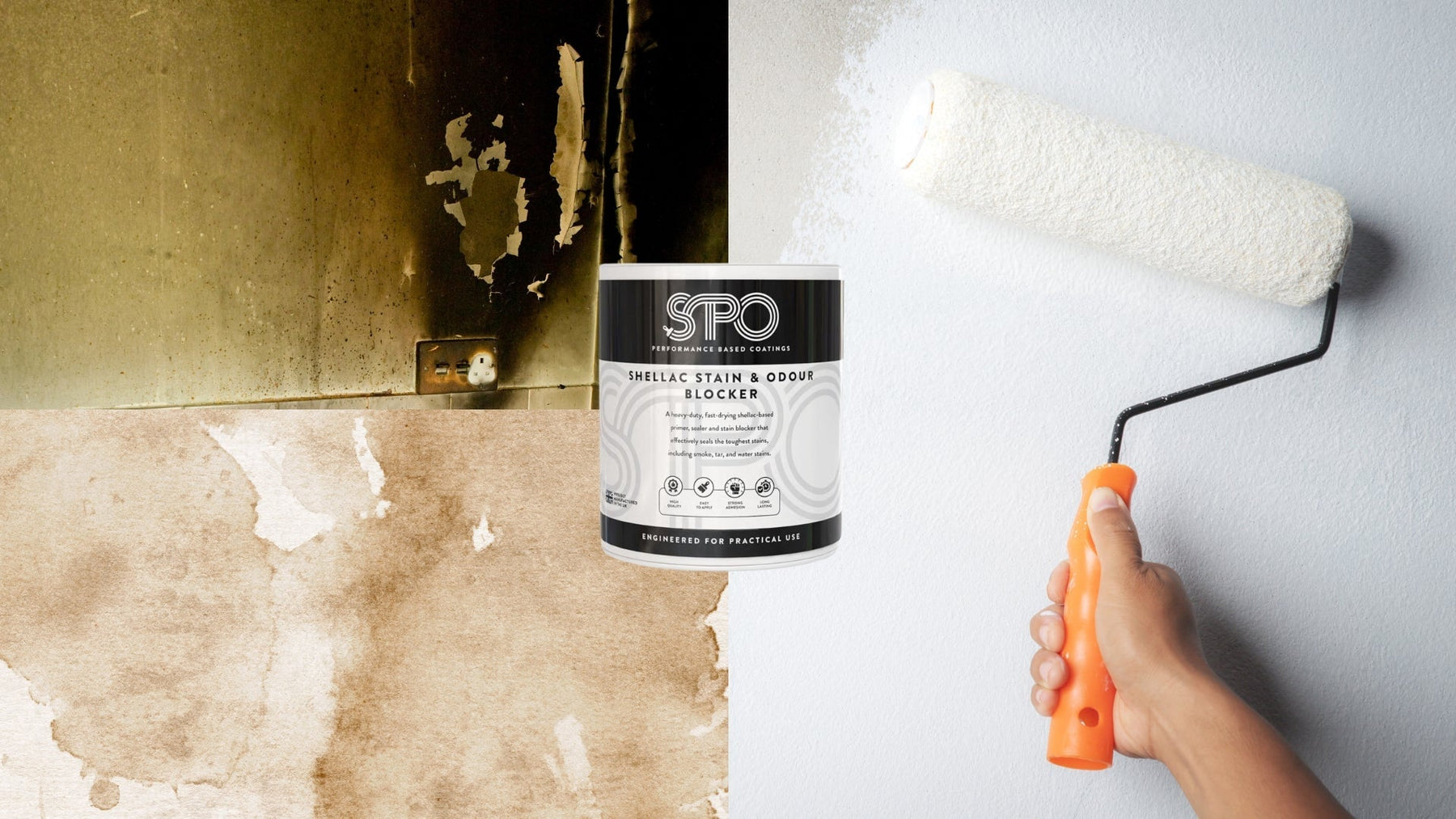 How to Cover Stubborn Stains with SPO Shellac Stain & Odour Blocker