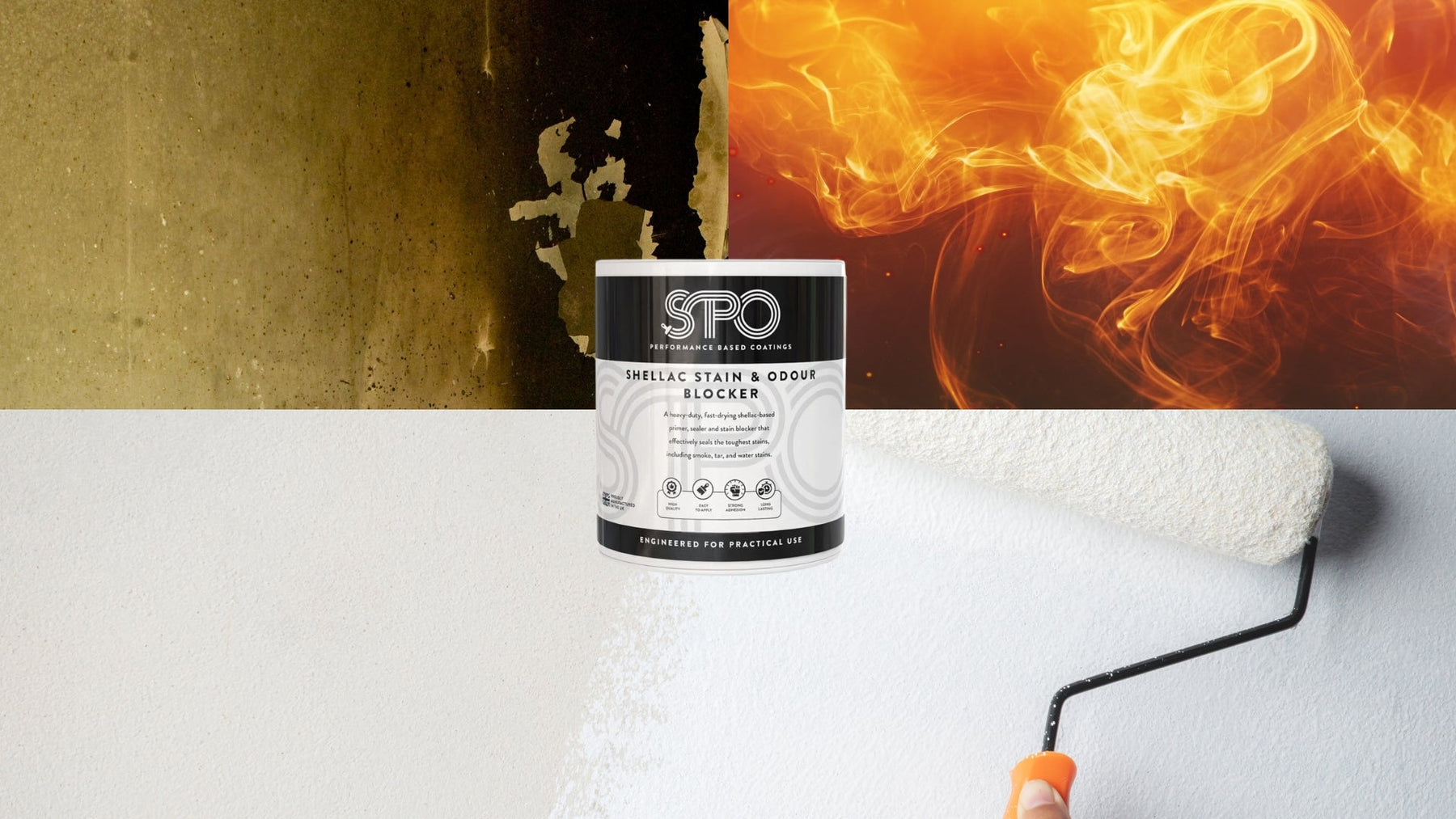 How to Cover Fire Damage with SPO Shellac Stain & Odour Blocker