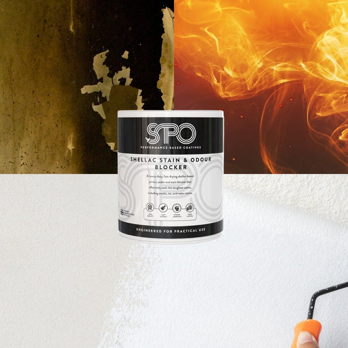 How to Cover Fire Damage with SPO Shellac Stain & Odour Blocker