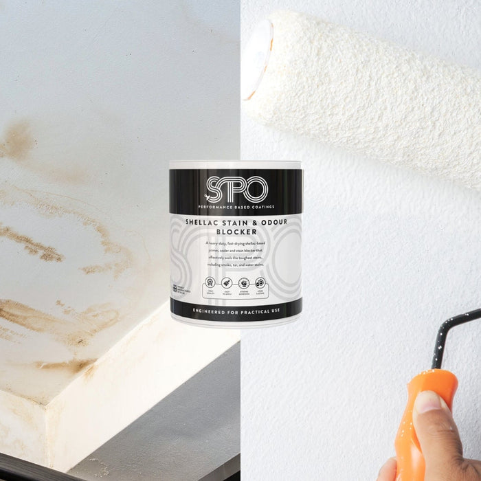 Case Study: Defeating Water Stains on a Kitchen Ceiling with SPO Shellac Stain and Odour blocker