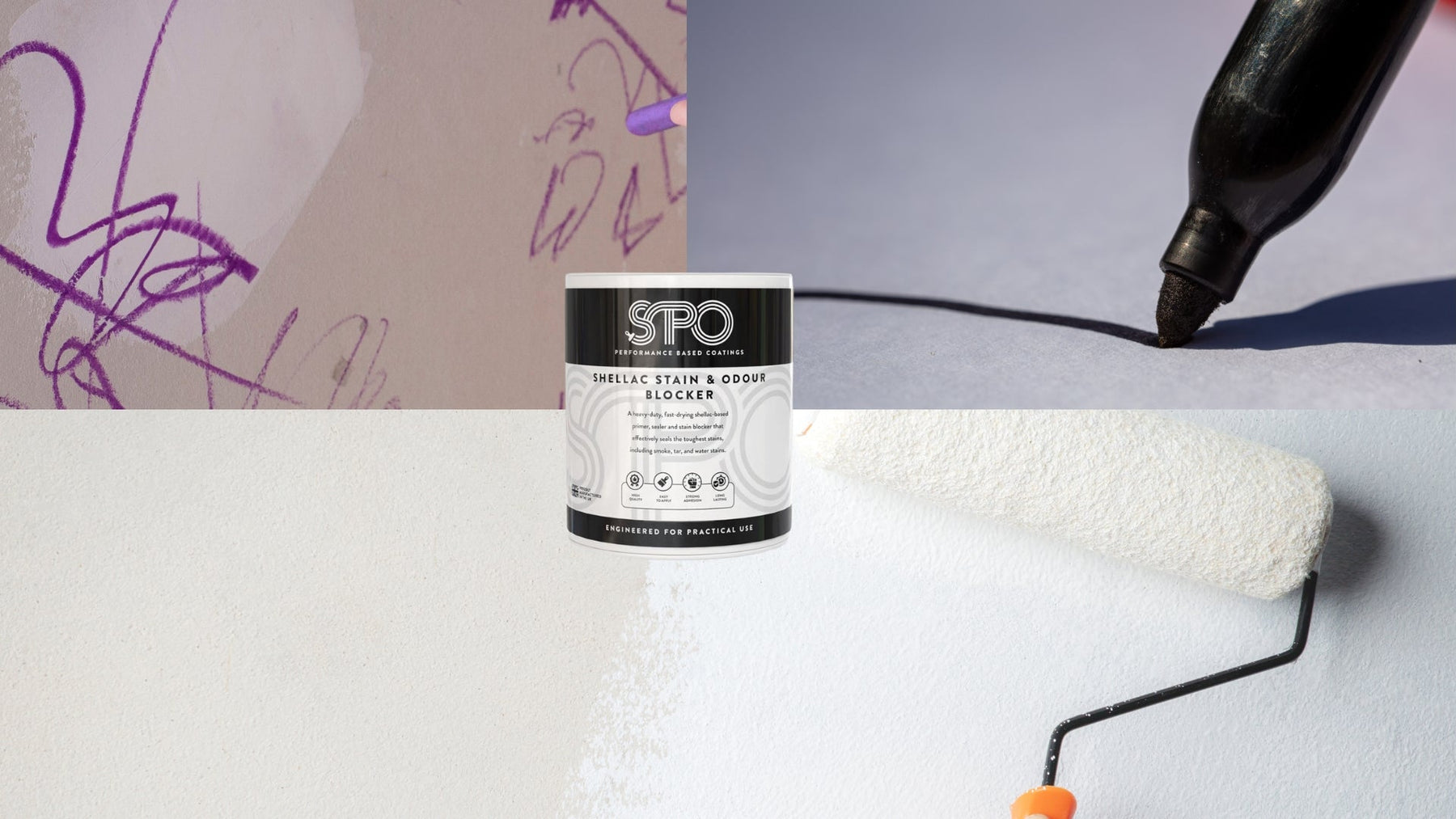 The Best Paint for Blocking Pen & Pencil Marks: SPO Shellac Stain & Odour Blocker