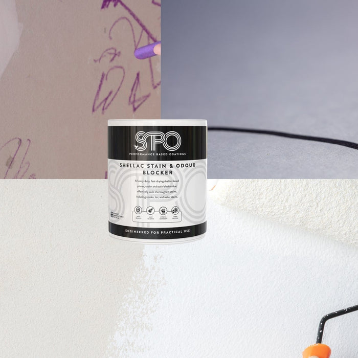 The Best Paint for Blocking Pen & Pencil Marks: SPO Shellac Stain & Odour Blocker