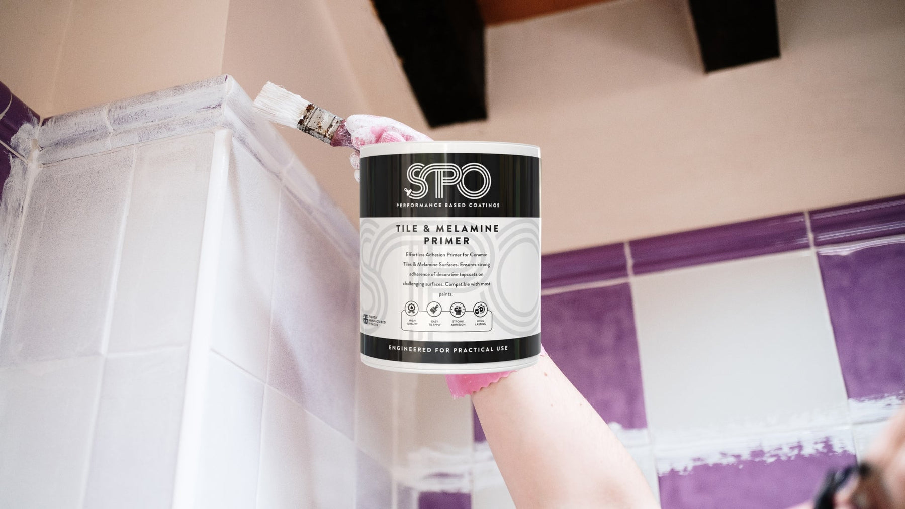 Painting Wall tiles With SPO Tile and Melamine Primer