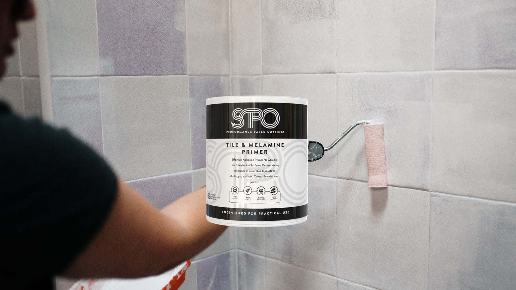 Painting Bathroom Tiles With SPO Tile and Melamine Primer