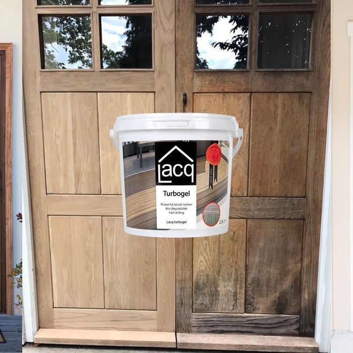 Restoring A Weathered Wood Door Using Lacq Turbogel Wood Reviver