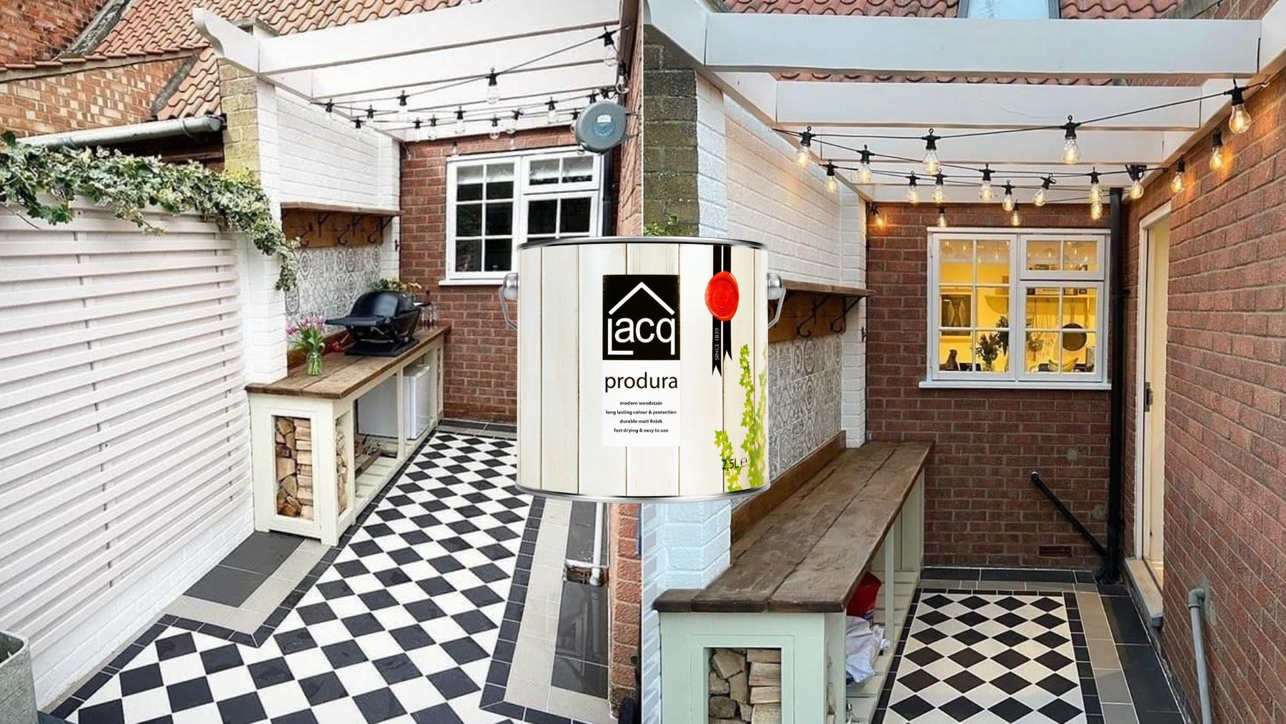 Brighten Your Pergola & Trellis with White Clay Lacq Produra: A UK Garden Makeove