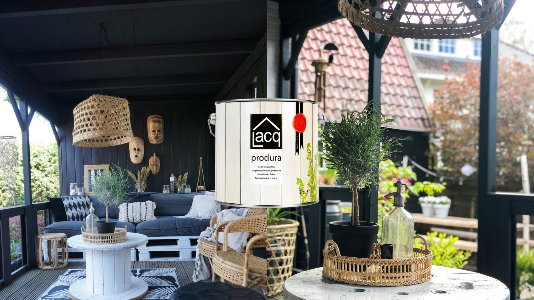 Elevate Your Pergola with Black Lacq Produra: A Bold & Eco-Friendly Finish