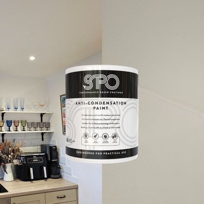 SPO Anti-Condensation Paint Eliminating Condensation, Moisture and Mould build up in Kitchen