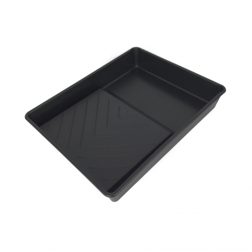 25cm Plastic Roller Tray front view showing paint well and textured rolling area.