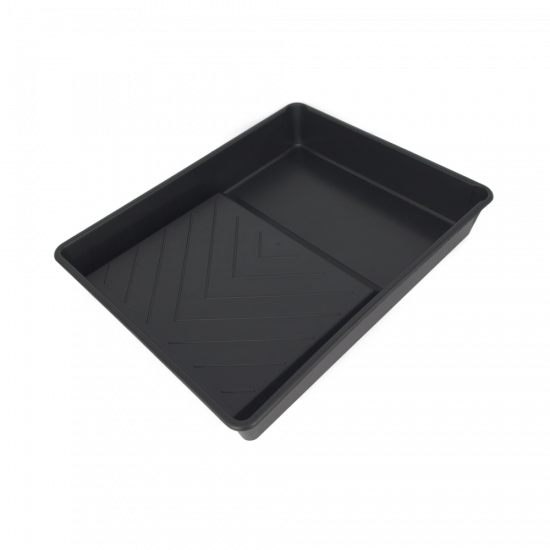 25cm Plastic Roller Tray front view showing paint well and textured rolling area.