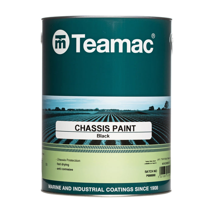 Teamac Chassis Paint shown in its front-facing tin.