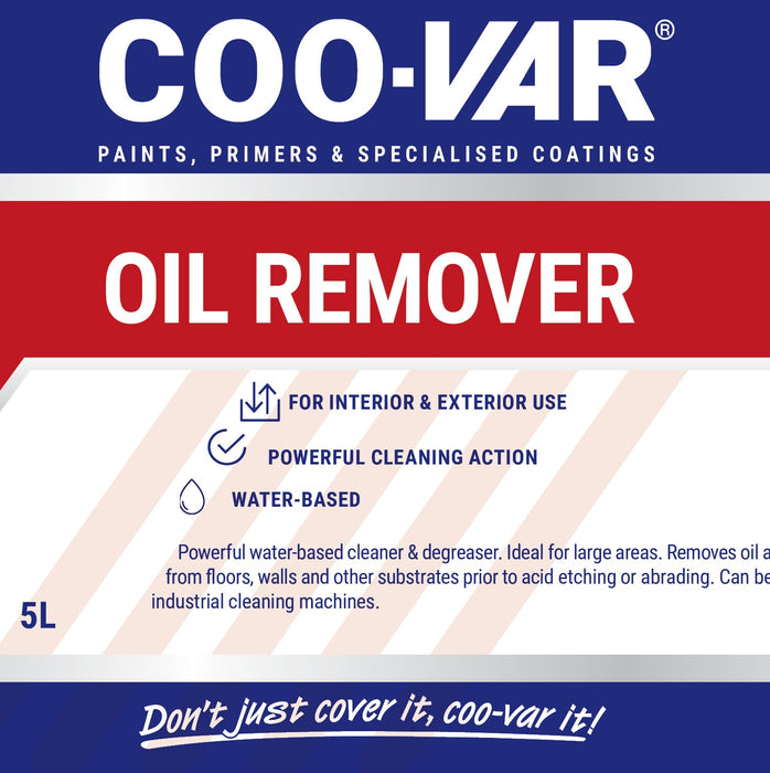 Coo-Var Oil Remover front label showing product branding.