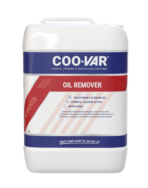 Coo-Var Oil Remover shown in its front-facing tub.