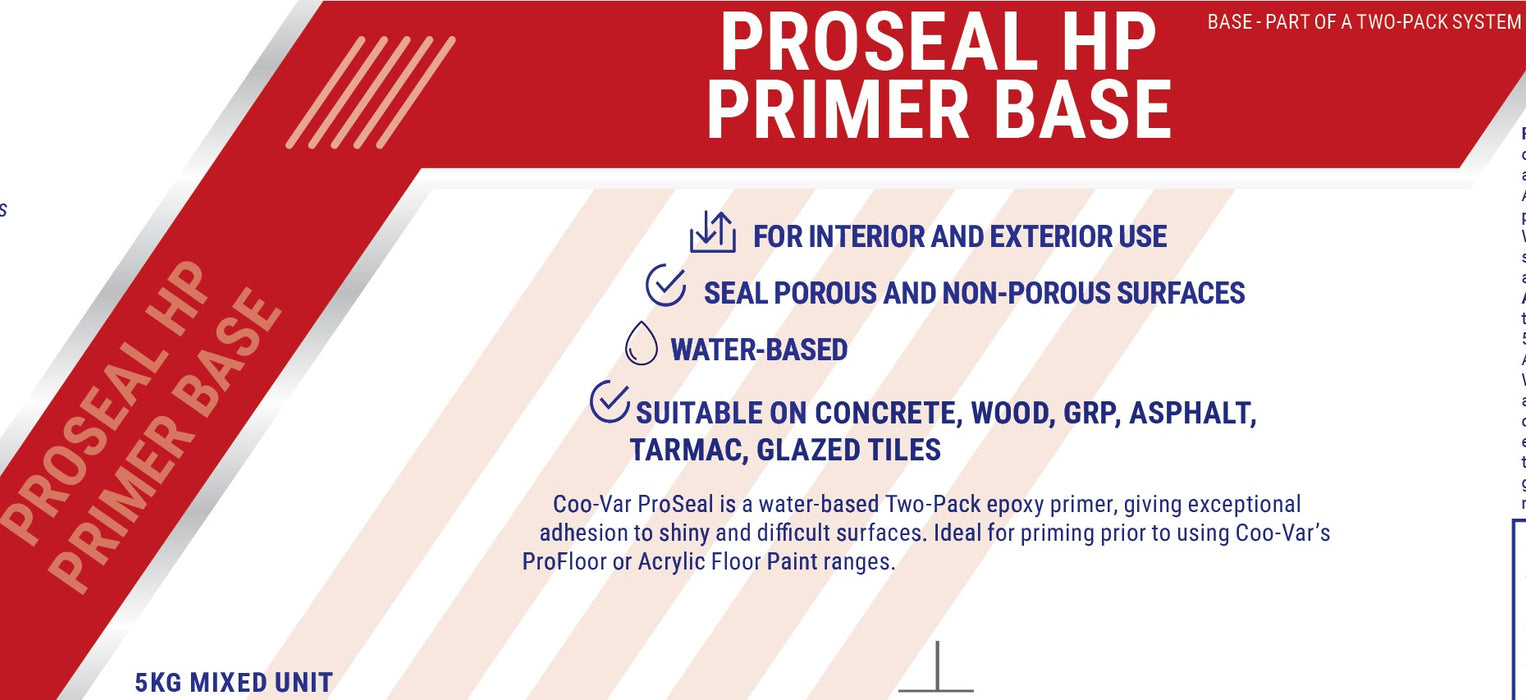 Coo-Var ProSeal Floor Primer base component front label.