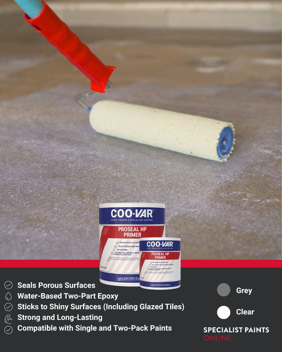 Coo-Var ProSeal High Performance Floor Primer applied to a concrete floor.
