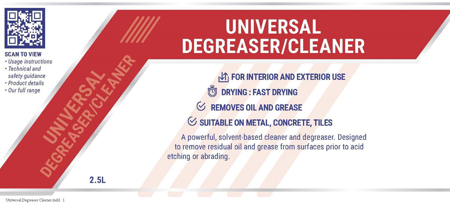 Coo-Var Universal Degreaser front label displaying product name and technical information.
