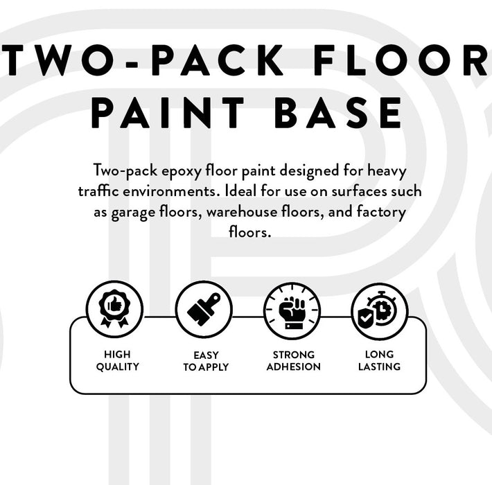 SPO Two-Pack Epoxy Floor Paint front base label with technical and usage information.