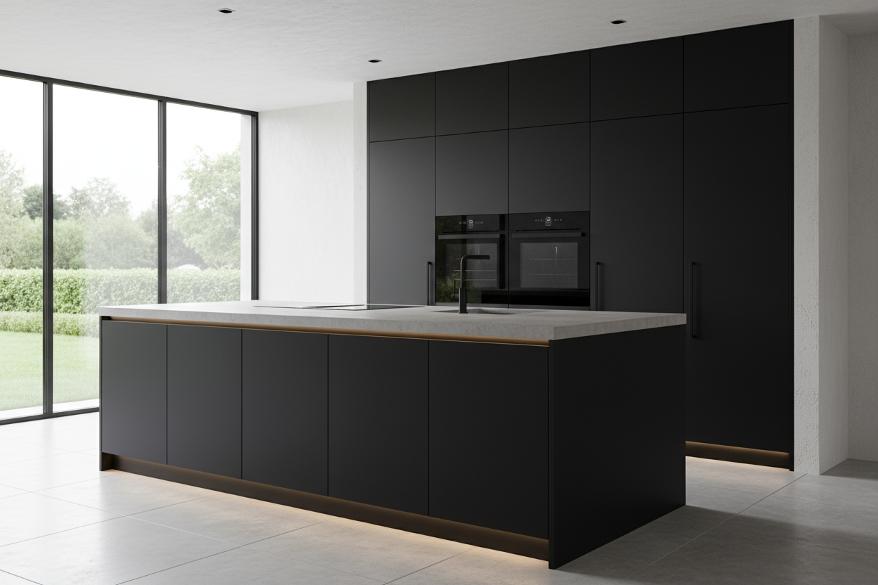 Best Matt Black Kitchen Paint: Cabinets, Appliances & Modern Kitchens UK