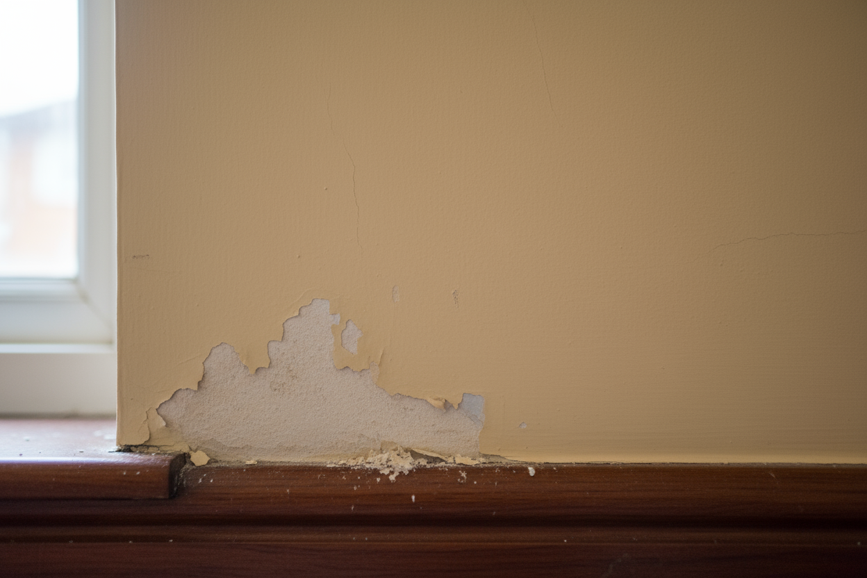 Paint Flaking and Peeling on Damp Walls: Causes & Solutions UK