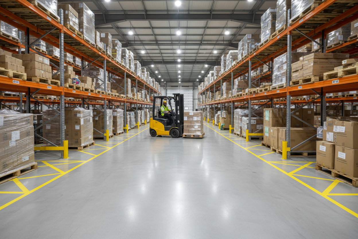 Warehouse Floor Paint: Anti-Slip Solutions for UK Industrial Spaces