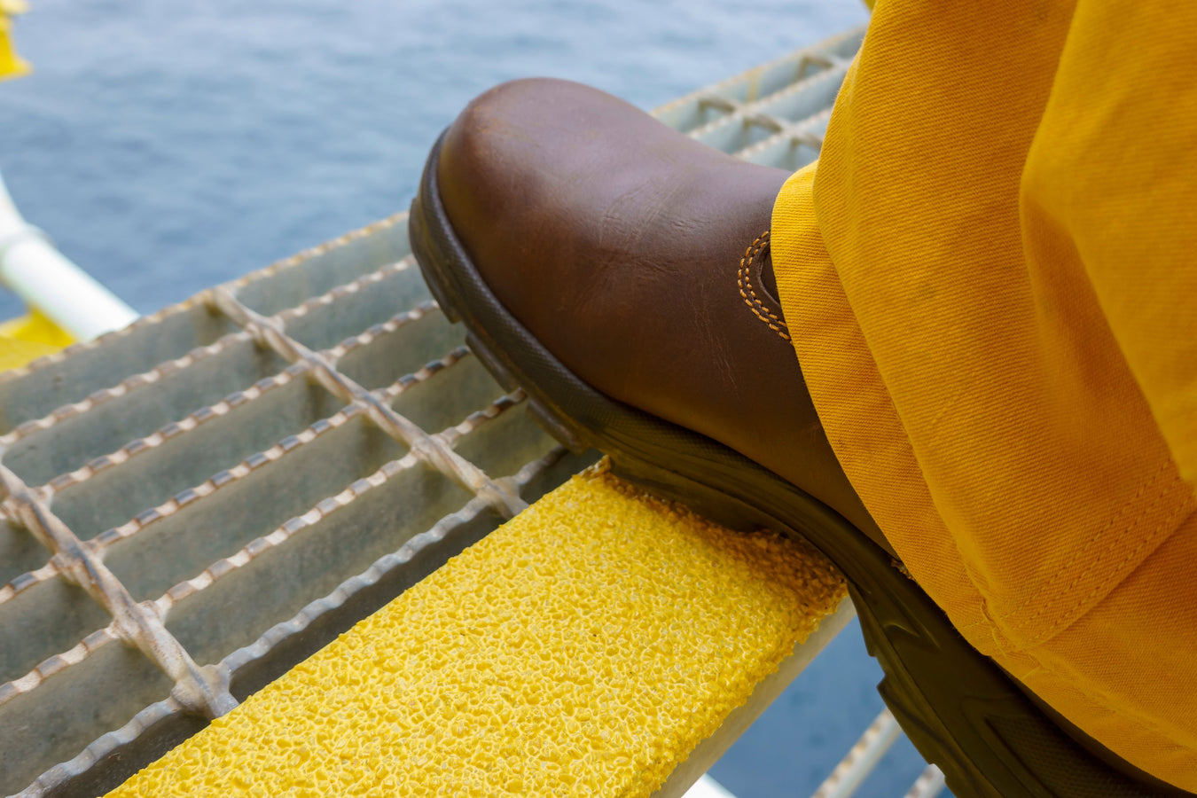 Step Painted With SPO Anti-Slip Floor Paint