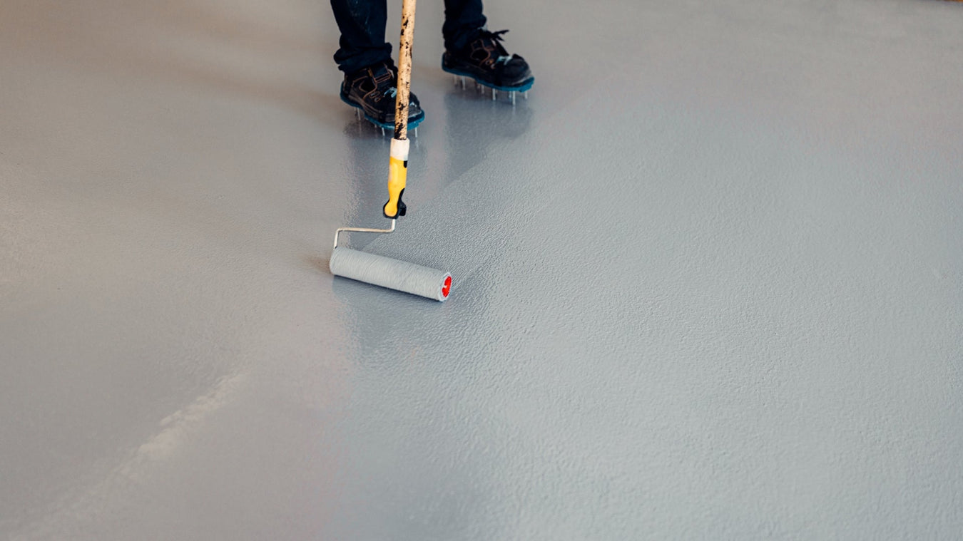 Concrete Floor Painted With SPO Two-Pack Epoxy Floor Paint