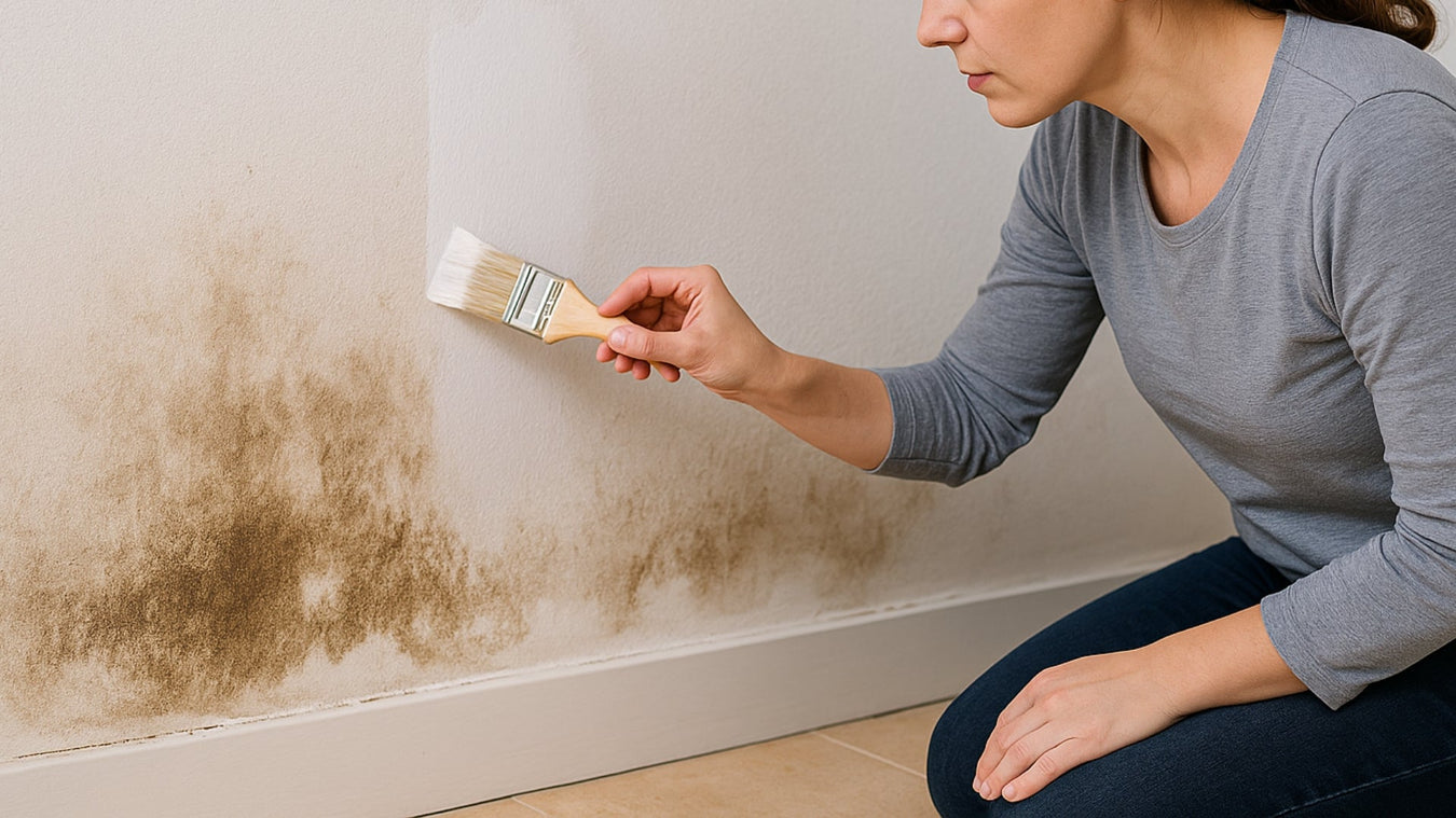Painting a Damp wall with SPO Anti-Damp Paint