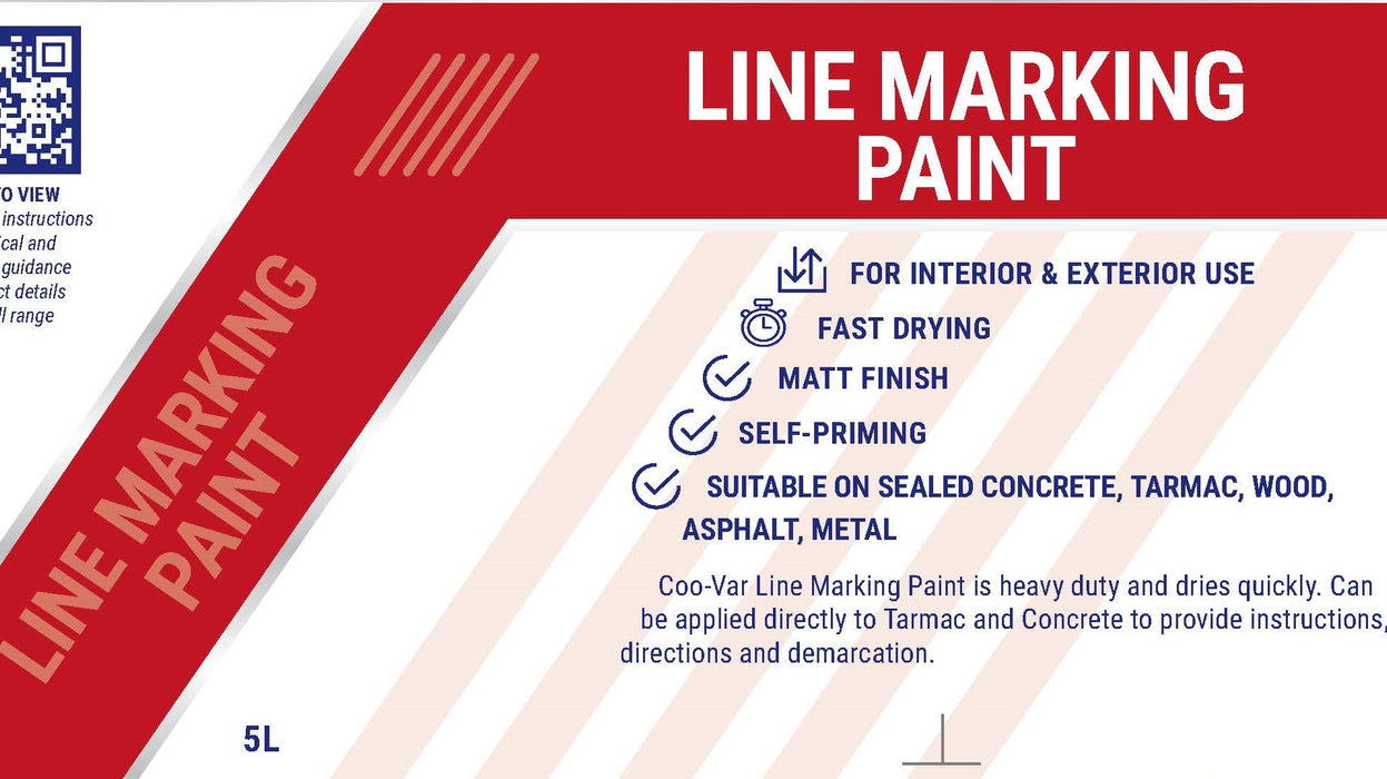 Coo-Var Line Marking Paint Label Front