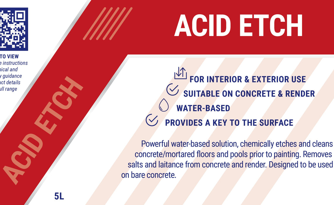 Coo-Var Acid Etch Floor Etch and Clean Label Front