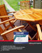 Coo-Var Siliconised teak Oil on Garden Furniture 