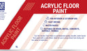 Coo-Var Acrylic Floor Paint front label showing product details.
