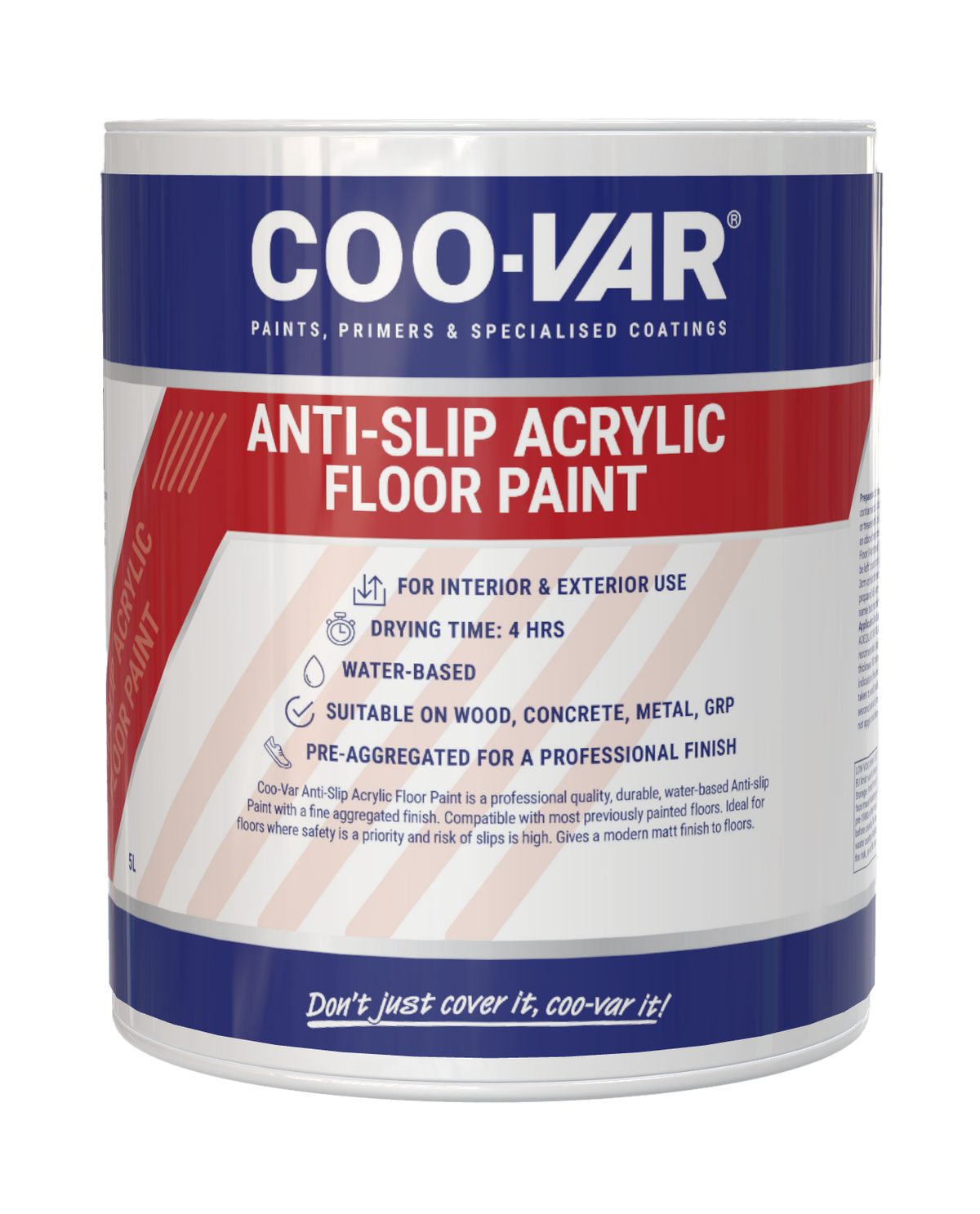 Secure Paint Store Coo-Var Anti-Slip Acrylic Floor Paint | Water-Based Anti-Slip Floor Pa ...