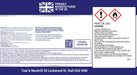 Coo-Var Patent Knotting back label showing instructions and safety info.

