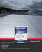 Coo-Var Solar Reflecting Aluminium Paint applied on a roof as a heat reducing roof coating.