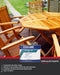 Coo-Var Teak Oil used on teak garden furniture including table and chairs.

