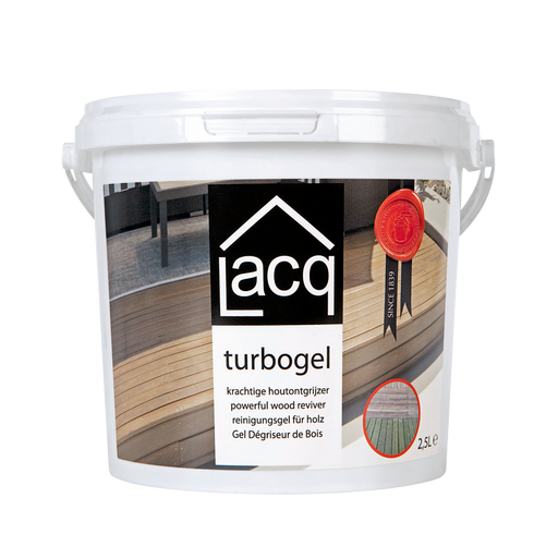 Lacq Turbogel – Wood Reviver Gel shown in its front-facing tub.
