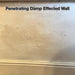 SPO Anti Damp Paint shown on a wall with visible damp damage.
