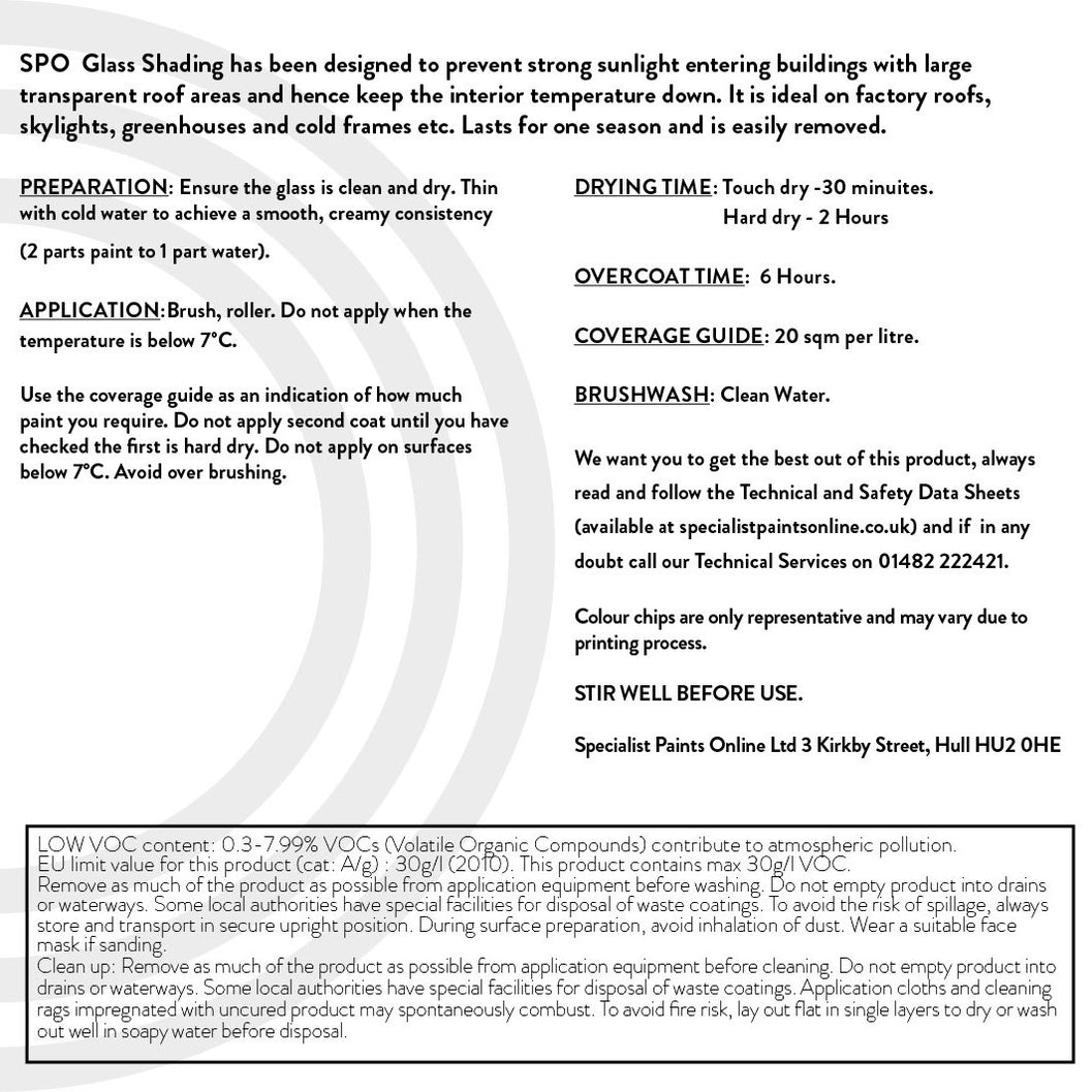 Glass Shading Paint - Removable Heat Reduction Paint for Windows | SPO ...