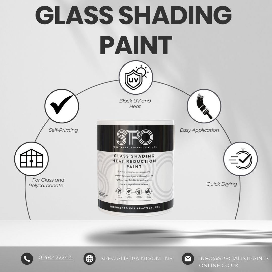 Glass Shading Paint - Removable Heat Reduction Paint for Windows | SPO ...