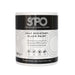 SPO Heat Resistant Black Paint shown in its front-facing tin.
