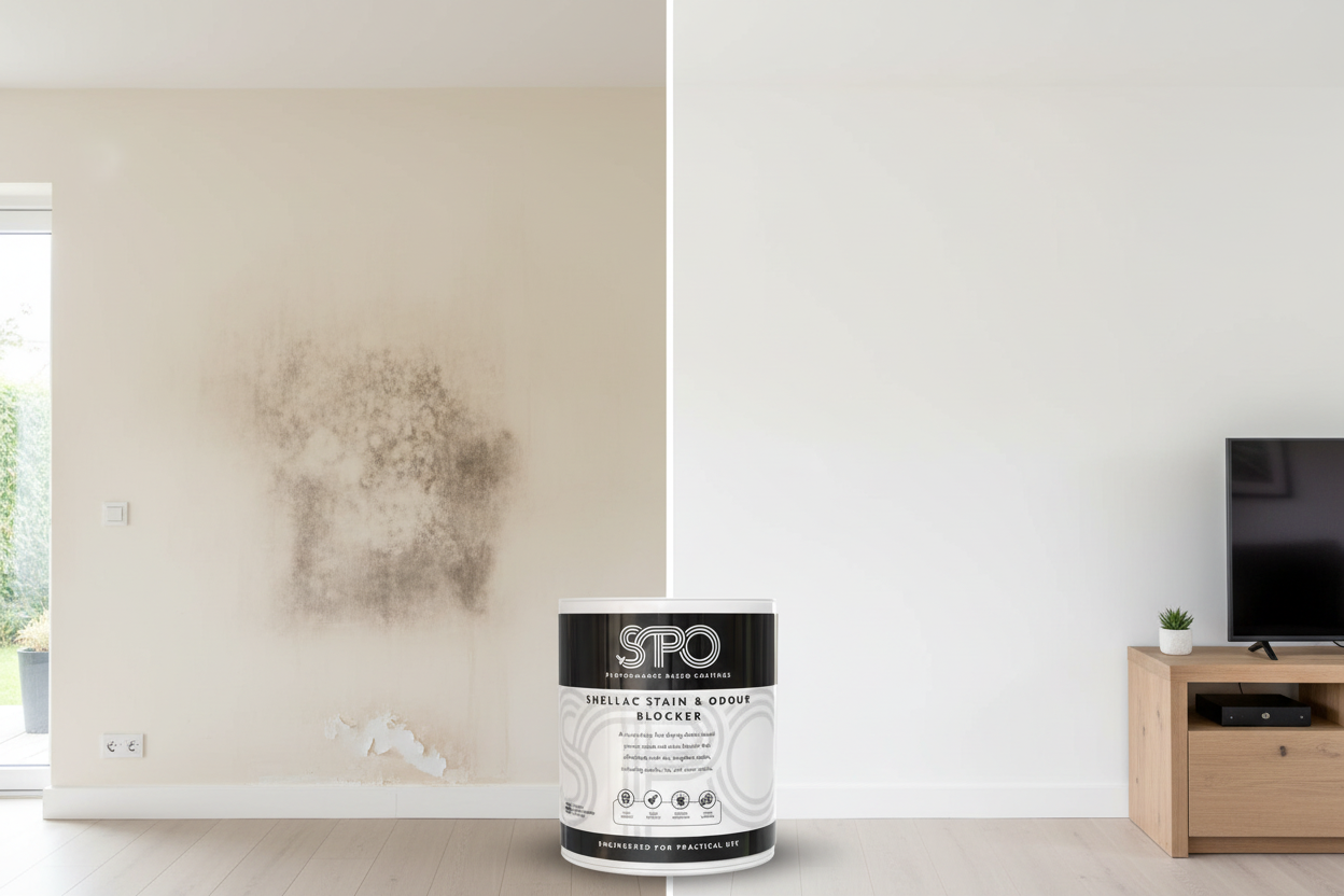 SPO Stain Block Before & After House Setting